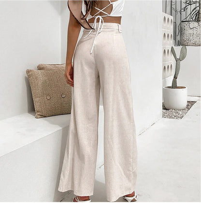 Pantalon En Coton Et Lin