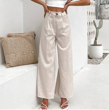 Pantalon En Coton Et Lin